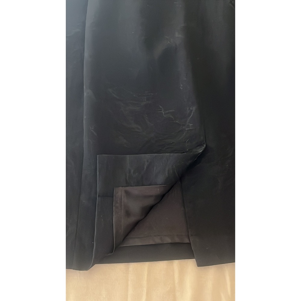 Elie Tahari Black Jacquard Pleated Scoop Neck Sheath Dress Size 0 Cap‎ Sleeve - Picture 11 of 16
